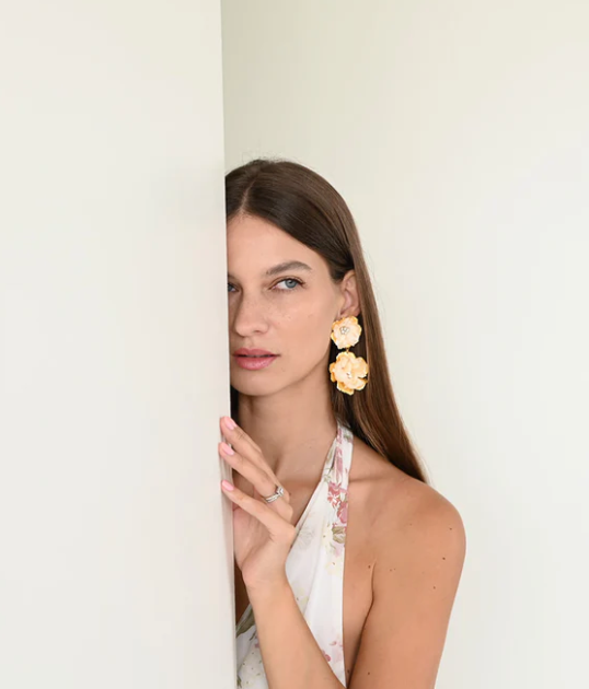 The Pink Reef Ivory Hand Cut Florals