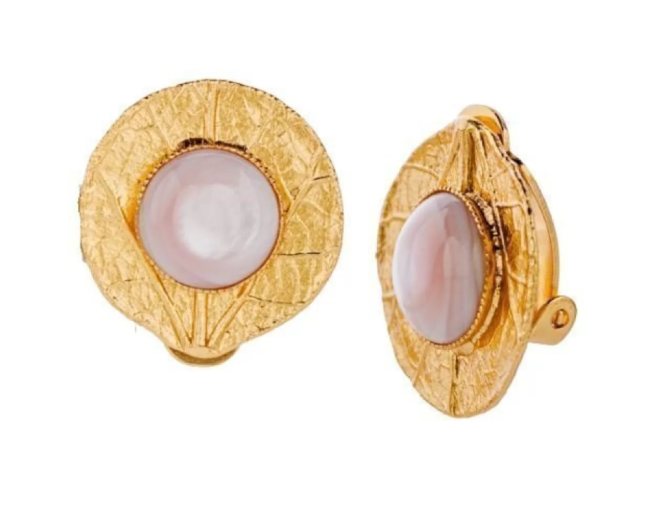 Mother of Pearl Clip On Earrings