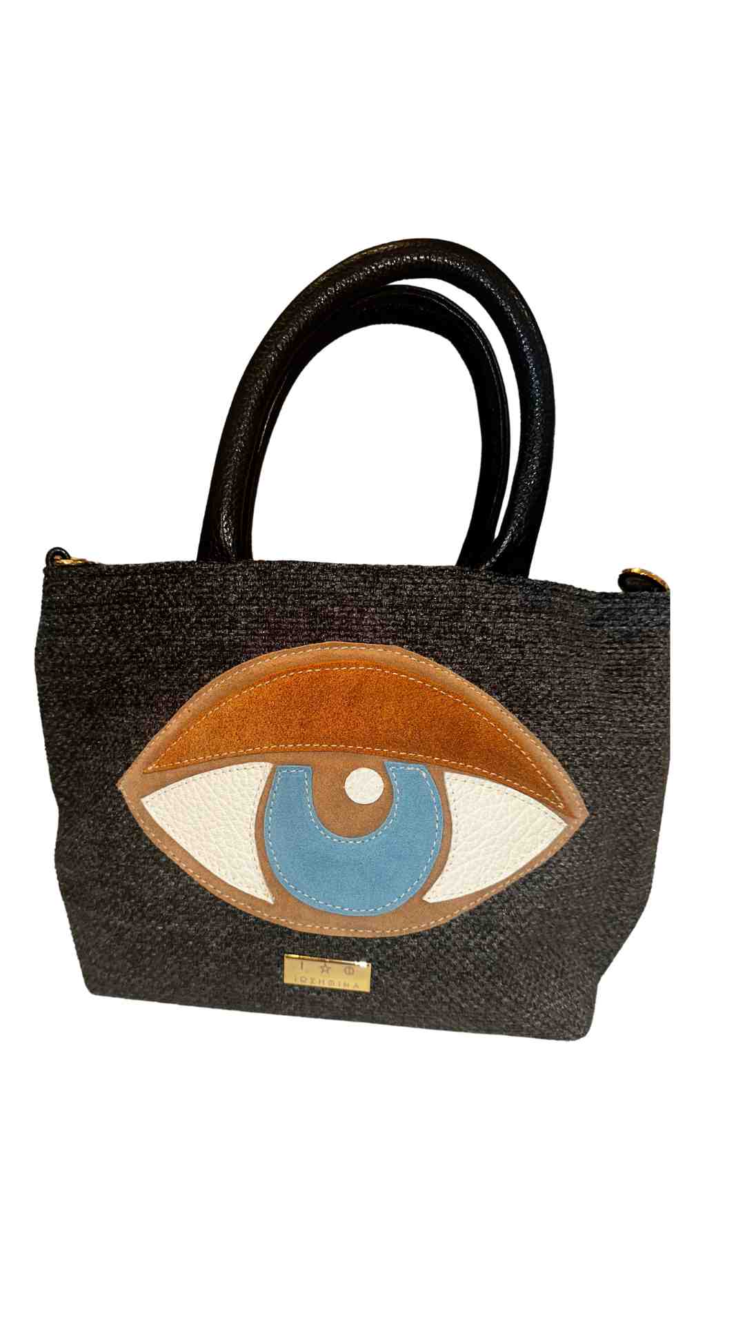 Leather Eye Small Tote