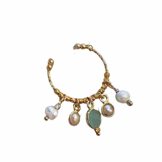 Charms Ring with Pearls & Stones